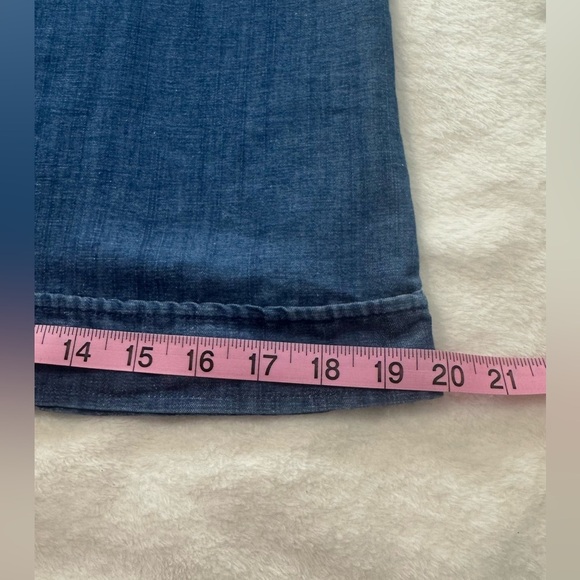 LOFT Blue Blouse Elegant Cotton Blend - Picture 10 of 13